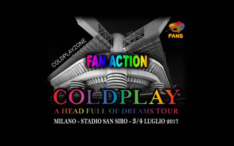 I Coldplay a Milano: coloriamo insieme San Siro!