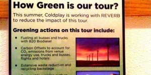 I Coldplay fanno bene all'ambiente (e ai loro portafogli)