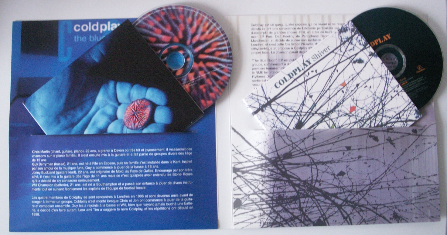 The Blue Room + Shiver (France Kit 2CD) Coldplay Coldplayzone.it