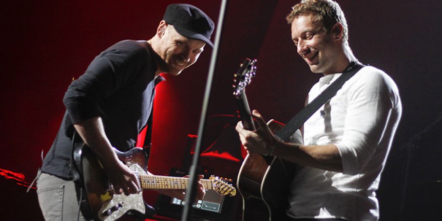 I Coldplay ospiti al The Late Show with Stephen Colbert