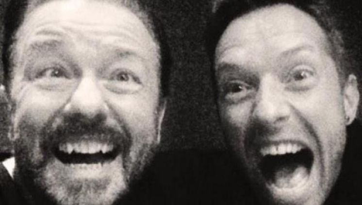 Online la collaborazione di Ricky Gervais e Chris Martin